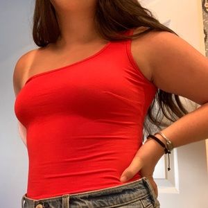 red one should body suit